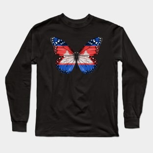 Cambodian Flag  Butterfly - Gift for Cambodian From Cambodia Long Sleeve T-Shirt